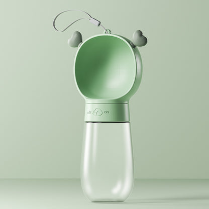 Portable Dog Water Bottle, 2 In 1 Dog Water Bottle Dispenser with Food Container