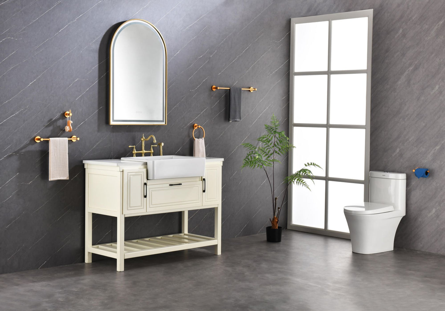 39in. W x 26in. H Oversized Rectangular Framed LED Mirror Anti-Fog Dimmable Wall Mount Bathroom Vanity Mirror Wall Mirror Kit For Gym And Dance Studio