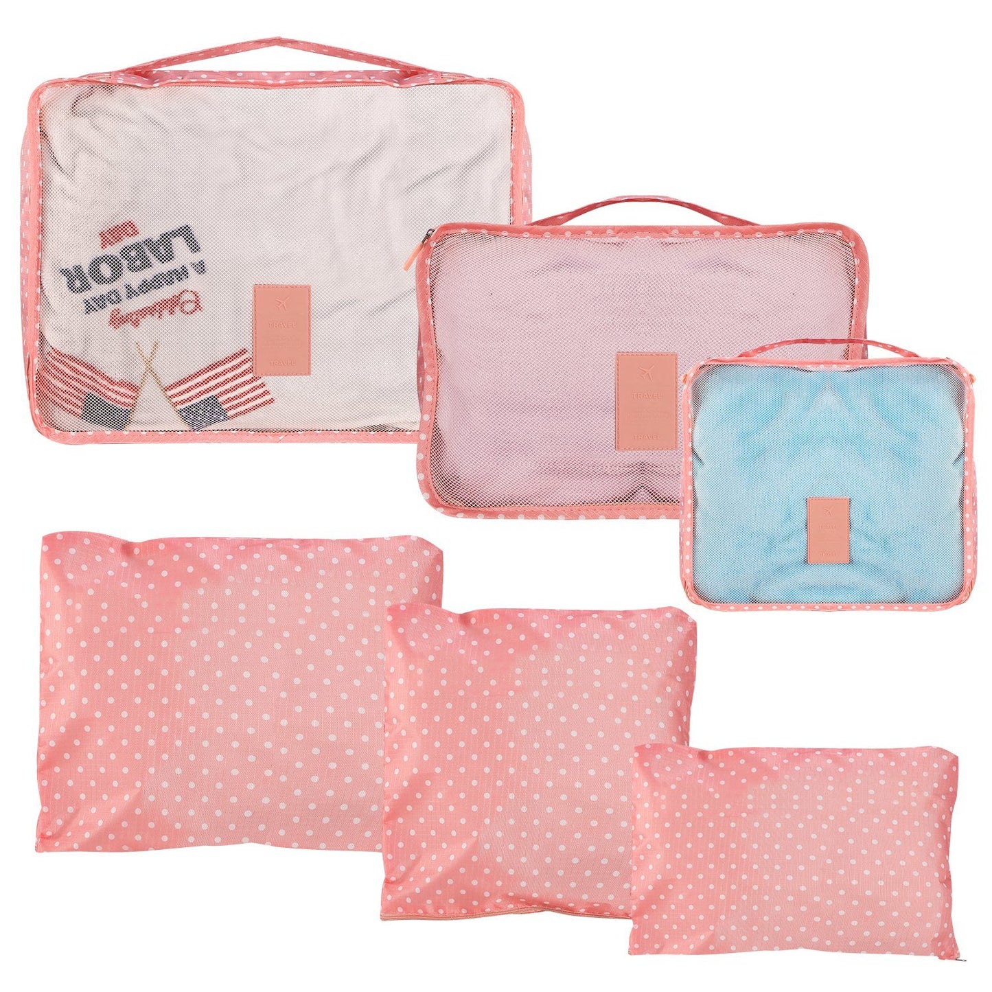 9Pc Clothes Storage Bags - Travel Luggage Organizer - Packing Cubes