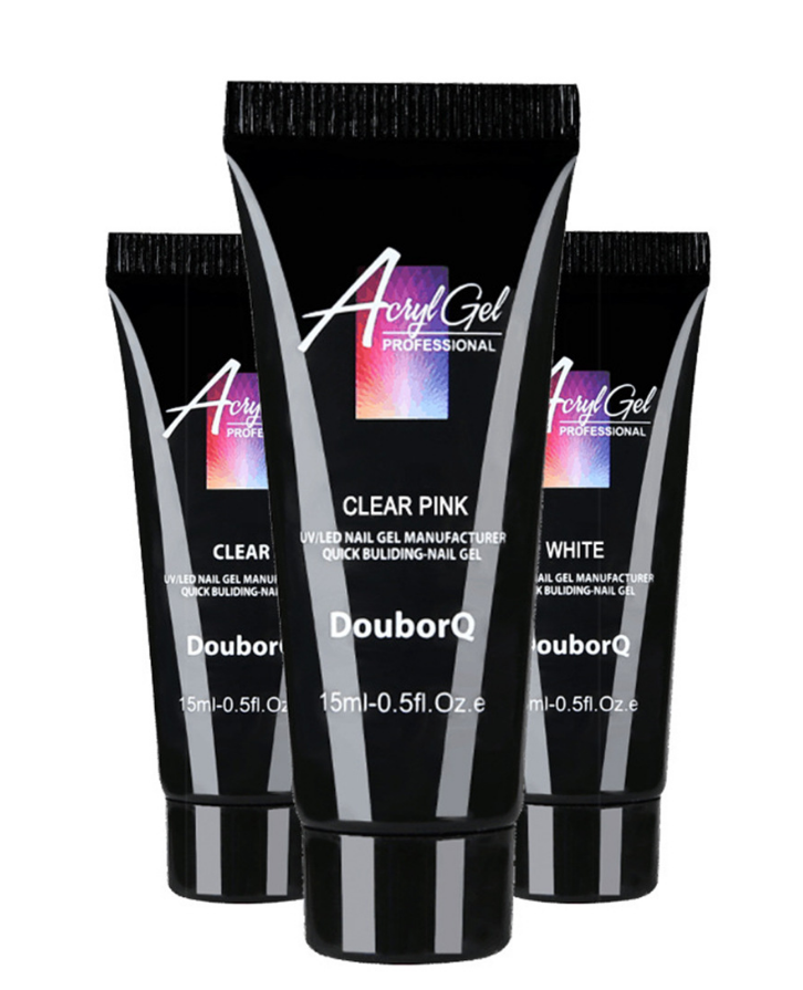 Polygel Pack Mold Tips - 3 Color