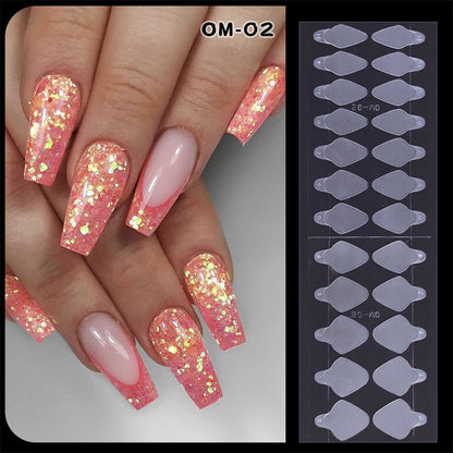 Crystal Nail Die Acrylic Tips French Nail Sticker