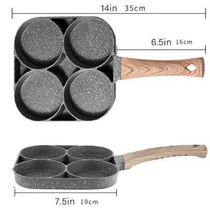 Fried Egg Hamburger Maker; Four-hole Fried Egg Pan