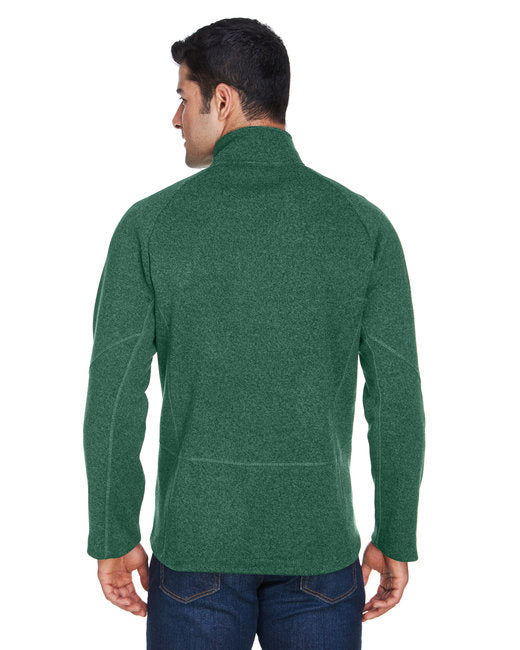 Adult Bristol Sweater Fleece Quarter-Zip - NAVY - S