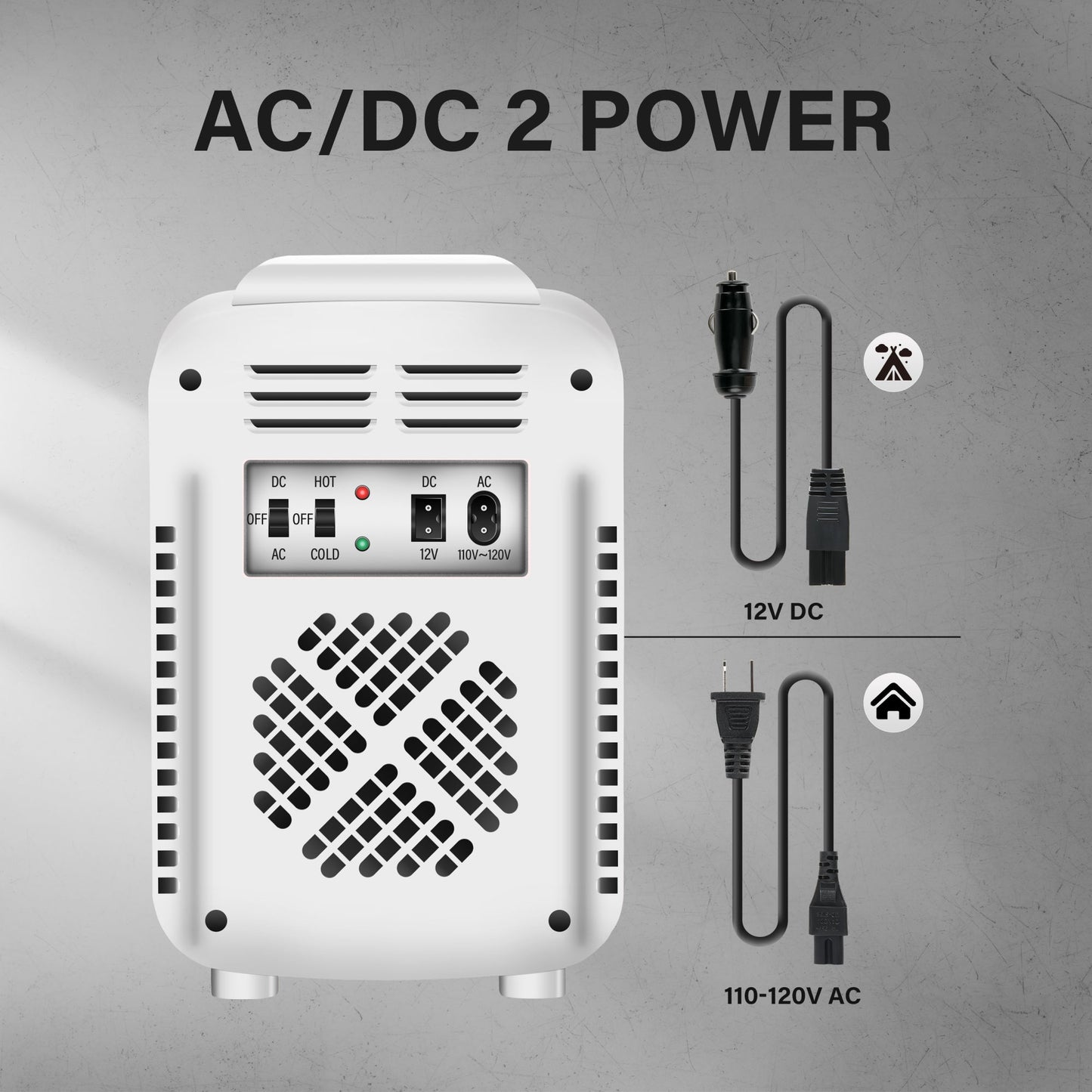 Mini Fridge, 4L/6 Can Portable Small Refrigerator