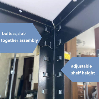 4 Tier Adjustable Garage Storage Shelving - Heavy Duty Metal Storage Utility Rack
