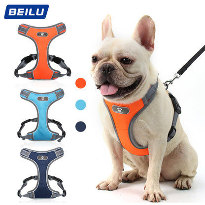 Pet Traction Rope Mesh Breathable Big Dog Chest Strap Vest
