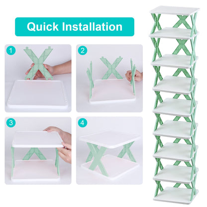 9 Tier Narrow Vertical Shoe Organizer