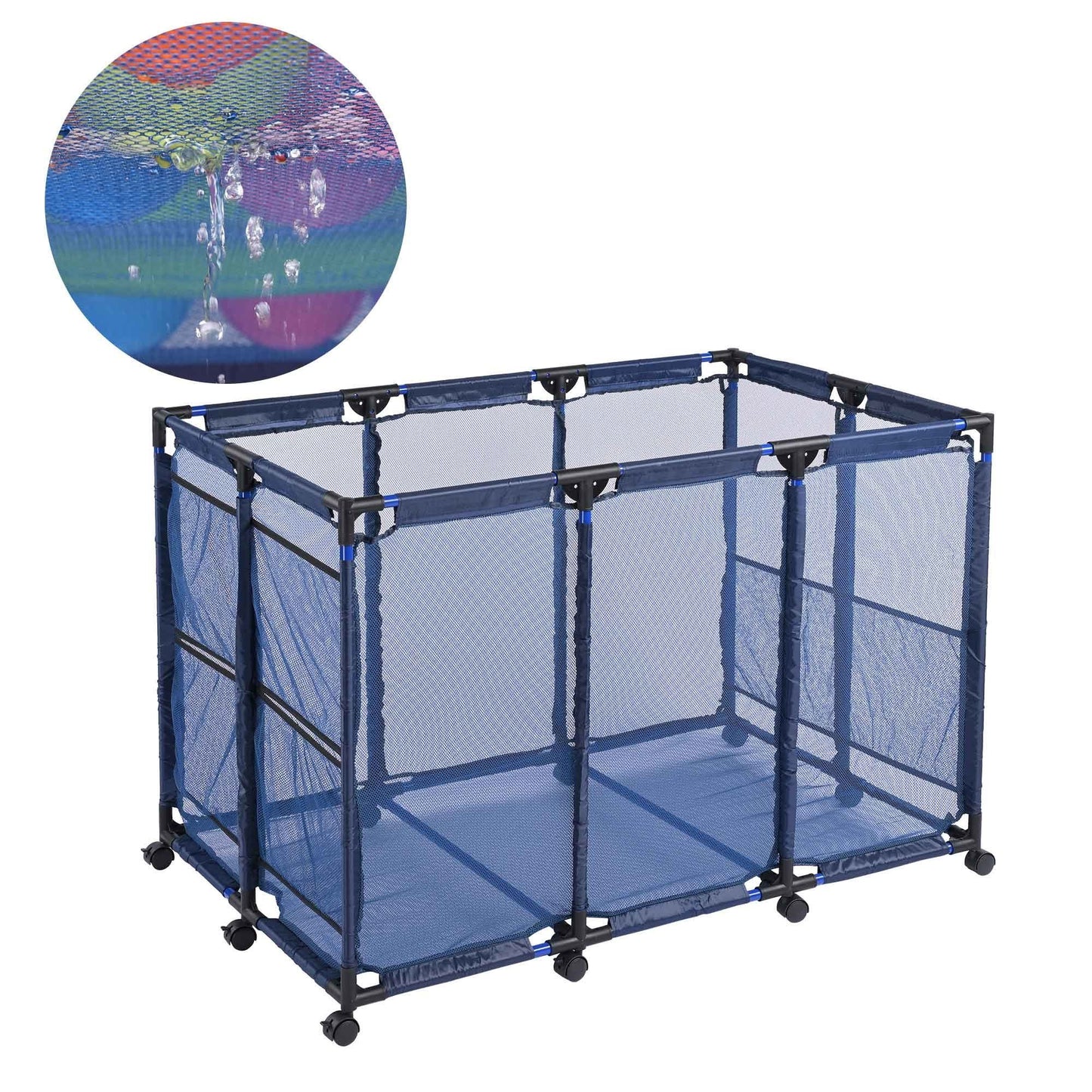 47.6 * 30inch Pool Storage Bin Blue