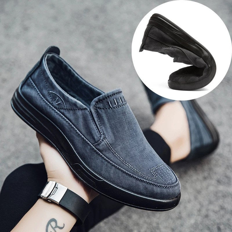 Men Shoes High Quality Retro Denim Canvas Sheos Soft Comfortable Men Casual Shoes Mens Loafers Cloth Shoes Man Fashion Sneakers