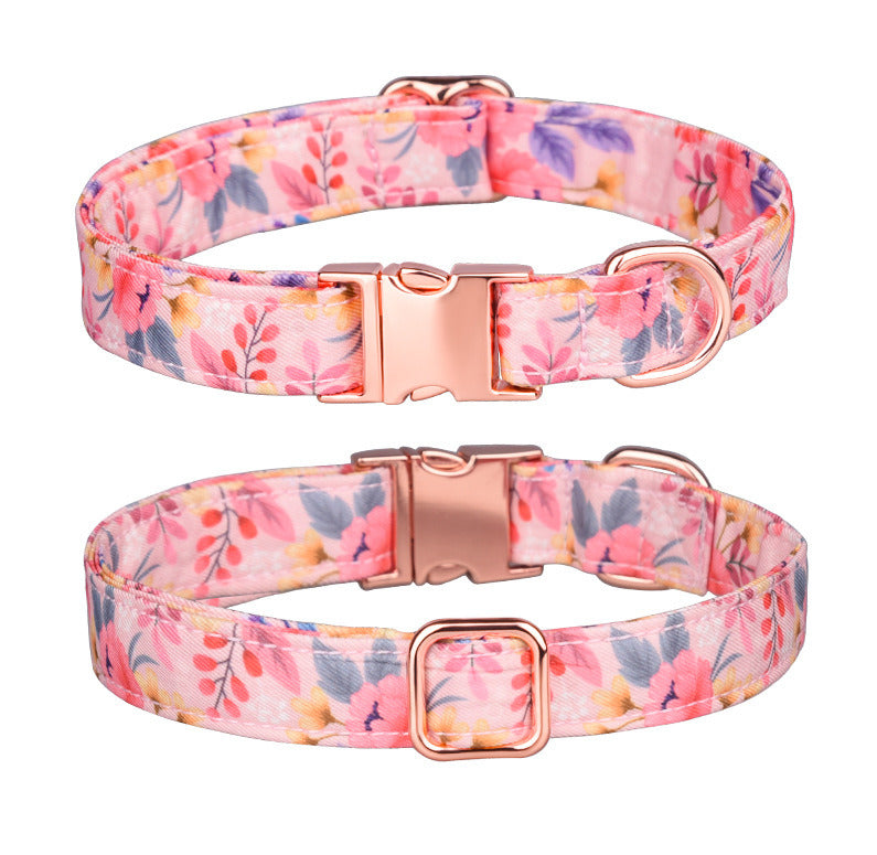 Sunflower pet collar cotton breathable dog collar