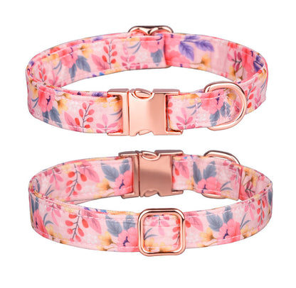 Sunflower pet collar cotton breathable dog collar