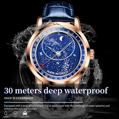 Machinery Of Starry Sky Luminous Men's Watch