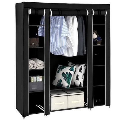 69" Portable Clothes Closet Wardrobe Storage Organizer