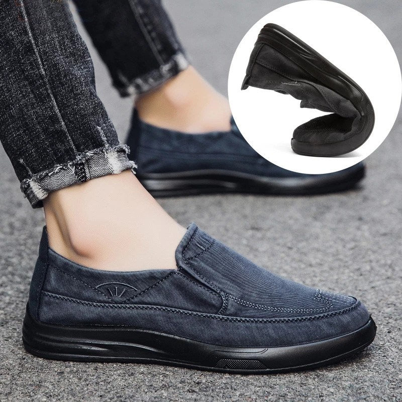 Men Shoes High Quality Retro Denim Canvas Sheos Soft Comfortable Men Casual Shoes Mens Loafers Cloth Shoes Man Fashion Sneakers