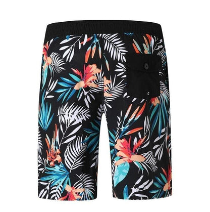 Men's Swim Trunks Quick Dry Printed Beach Shorts Summer Boardshorts