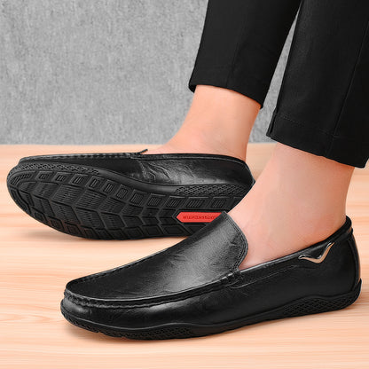 Leather Men Shoes Luxury Trendy 2022 Casual Slip on Formal Loafers Men Moccasins Italian Black Male Driving Shoes Sneakers