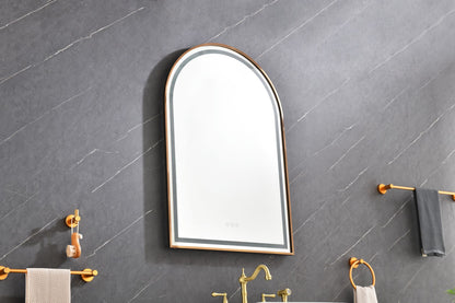 39in. W x 26in. H Oversized Rectangular Framed LED Mirror Anti-Fog Dimmable Wall Mount Bathroom Vanity Mirror Wall Mirror Kit For Gym And Dance Studio