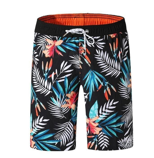 Men's Swim Trunks Quick Dry Printed Beach Shorts Summer Boardshorts