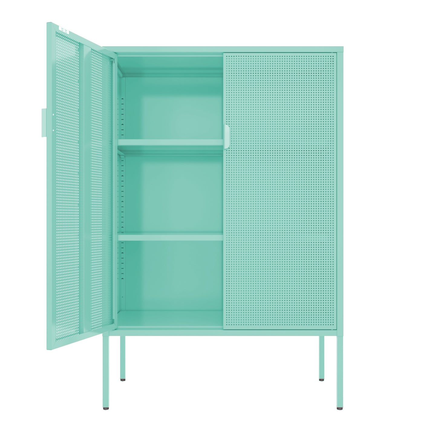 Metal Storage Locker Cabinet - Adjustable Shelves - Ventilated