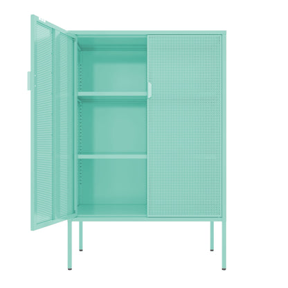 Metal Storage Locker Cabinet - Adjustable Shelves - Ventilated