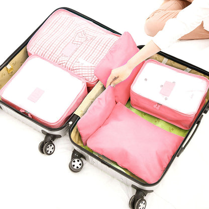 9Pc Clothes Storage Bags - Travel Luggage Organizer - Packing Cubes