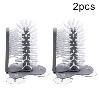2 In 1 Cup. Glass Cleaner Brush