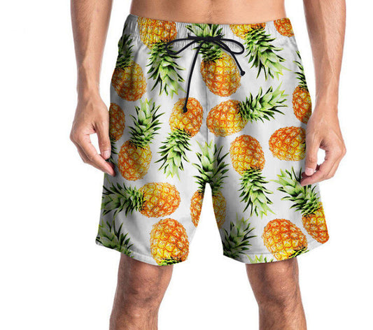 Men's Board Flower Print Surf Shorts Trunks