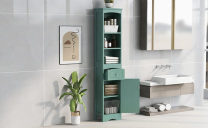 Tall Bathroom Cabinet - Adjustable Shelf