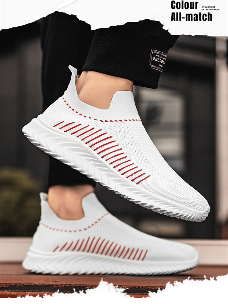 Lightweight Breathable White Fashion Casual Walking Shoes