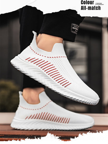 Lightweight Breathable White Fashion Casual Walking Shoes