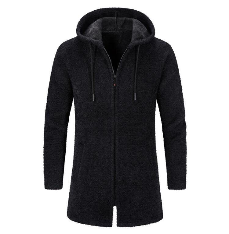 Men Hooded Cardigan Sweaters Outwear