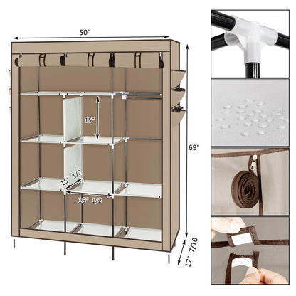 69" Wardrobe -Portable Closet Storage Organizer