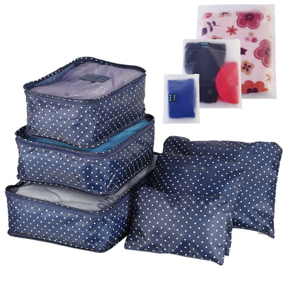 9Pc Clothes Storage Bags - Travel Luggage Organizer - Packing Cubes