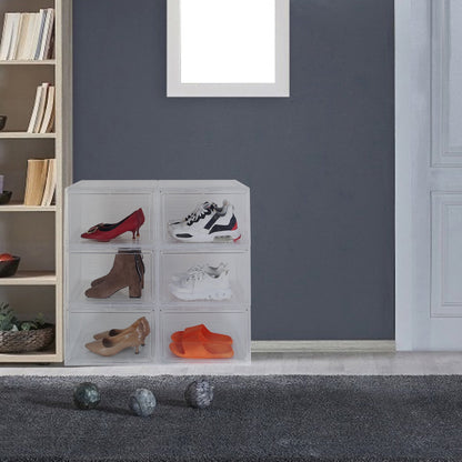 Stackable Shoe Storage - Organizer with Magnetic Door