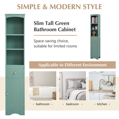 Tall Bathroom Cabinet - Adjustable Shelf