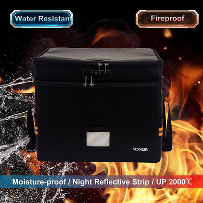 File Box - Fireproof Document Box - with Lock