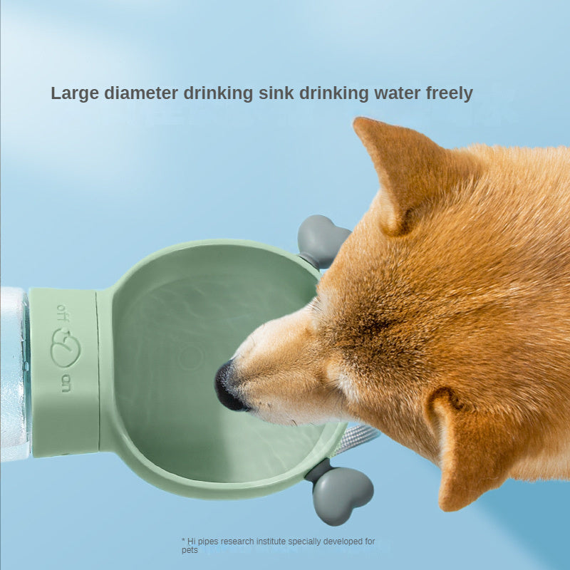 Portable Dog Water Bottle, 2 In 1 Dog Water Bottle Dispenser with Food Container