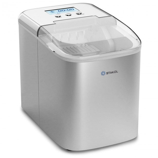 Countertop LCD Display Ice Maker with Ice Scoop