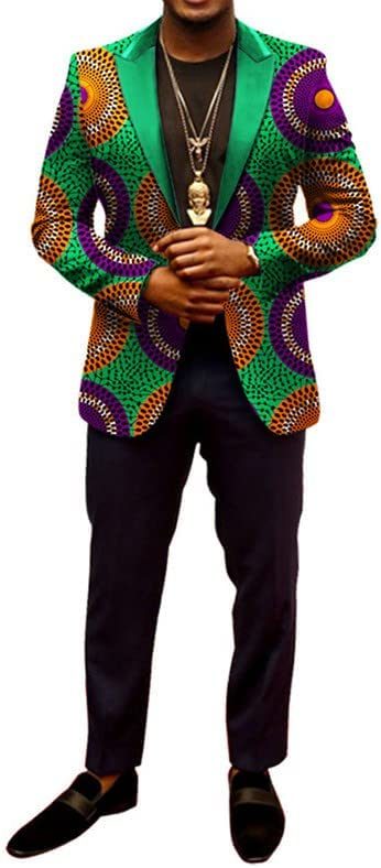 African Suit Jacket Print Blazer