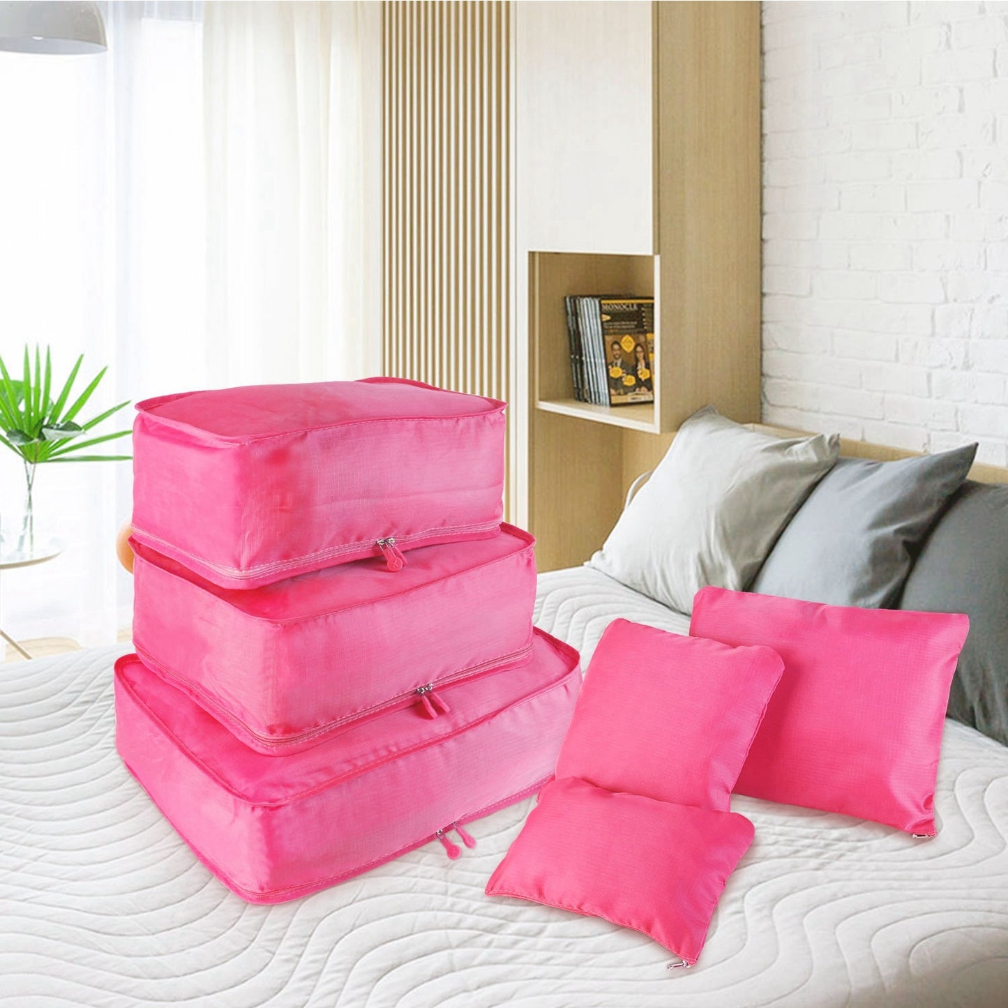 9Pc Clothes Storage Bags - Travel Luggage Organizer - Packing Cubes