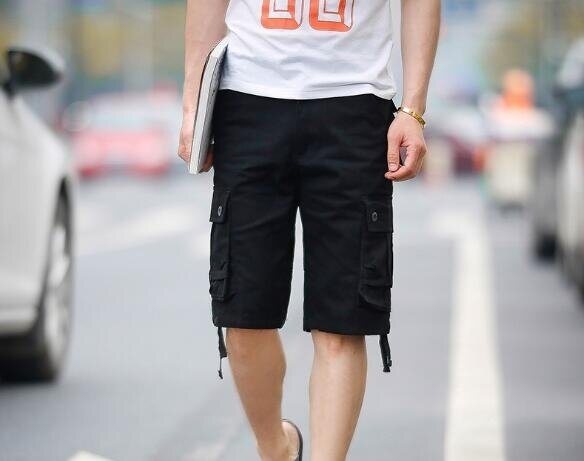 Men's Cotton Waist Cargo Shorts