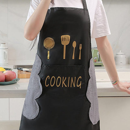 Kitchen Wipe Hand Apron Waterproof and Grease Resistant