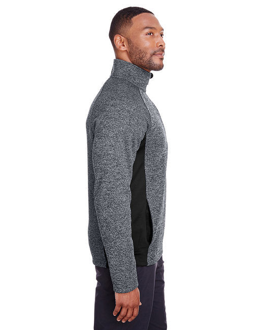 Men's Constant Half-Zip Sweater - BLACK HTHR/ BLK - S