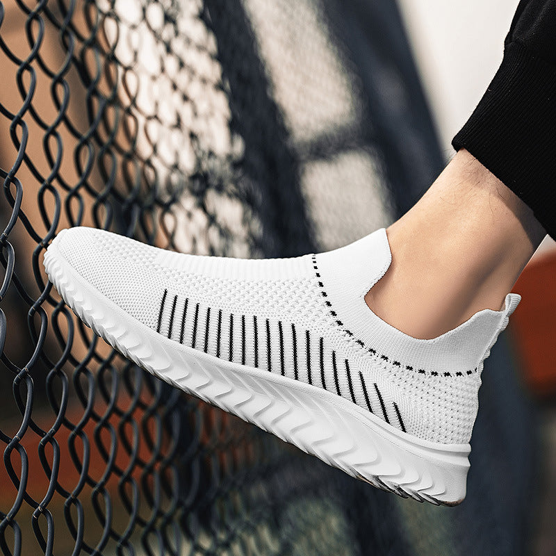 Lightweight Breathable White Fashion Casual Walking Shoes