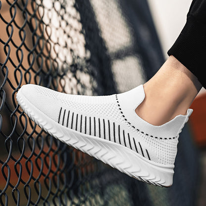 Lightweight Breathable White Fashion Casual Walking Shoes