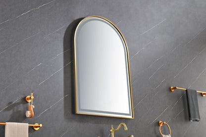 39in. W x 26in. H Oversized Rectangular Framed LED Mirror Anti-Fog Dimmable Wall Mount Bathroom Vanity Mirror Wall Mirror Kit For Gym And Dance Studio