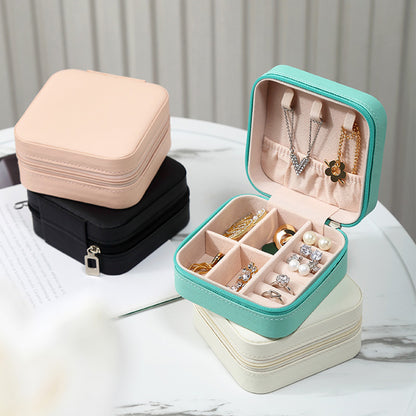 Portable Jewelry Storage Box - Leather Case