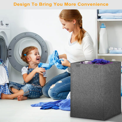 Foldable Laundry Hampers with Lid - Handles