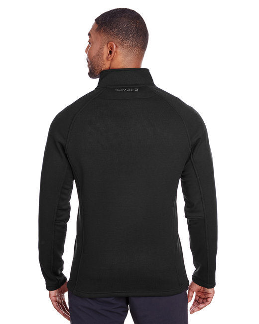 Men's Constant Half-Zip Sweater - BLACK HTHR/ BLK - S