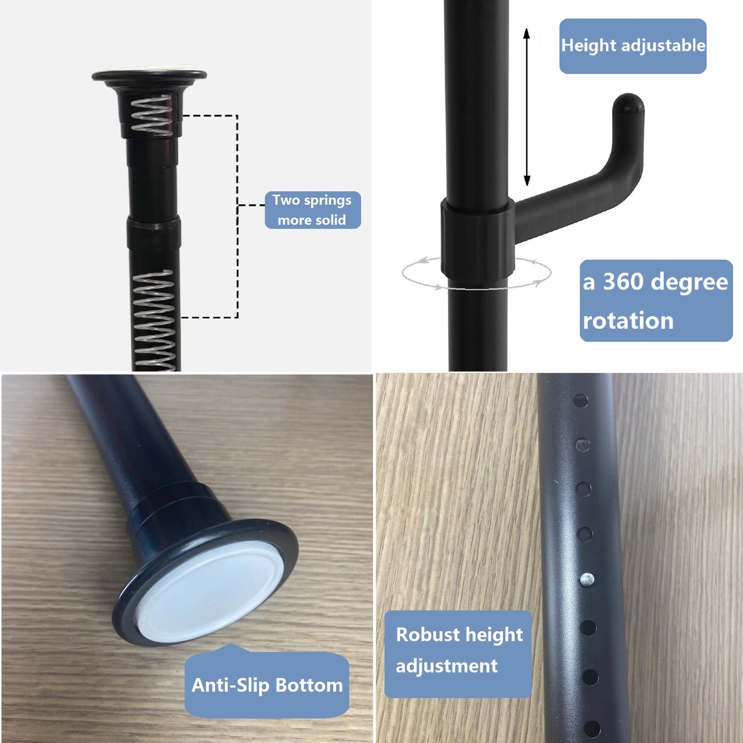 Adjustable Laundry Pole - Drying Rack - Coat Hanger